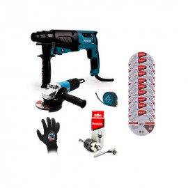 Combo Makita Martillo HR2630 + Esmeriladora M0901G