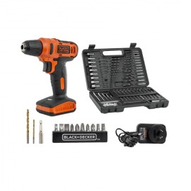 Taladro LD12SP + Brocas y Puntas BDA91109 Black and Decker