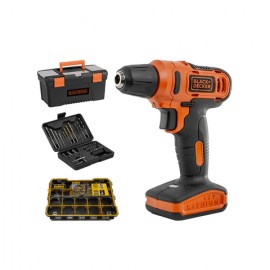 Taladro LD12BA Black and Decker + Caja Organizadora Dewalt