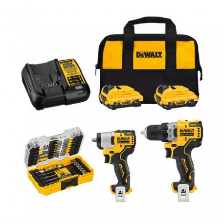 Combo Taladro + Llave de Impacto + Puntas Dewalt Xtreme