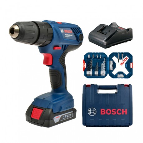 Combo Rotomartillo Inalámbrico Bosch GSB 180-LI + Accesorios