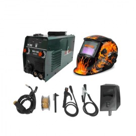 Soldadora Inversor Oakland OAKMIG-130I 110 V 120 AMP + Careta OEM COEM-2 Mod. Fuego