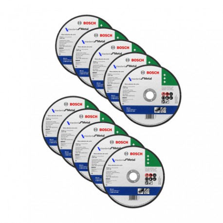 Paquete De Discos Bosch Corte Para Metal 4 1/2