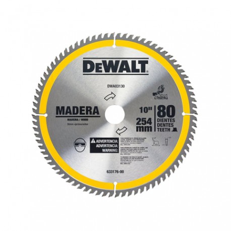 Disco para Corte de Madera Dewalt DWA03130 10"