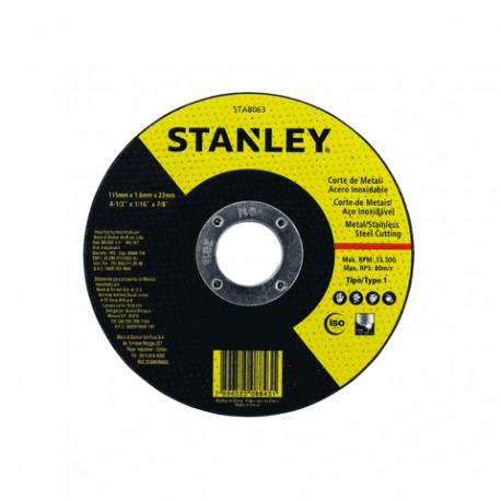 Disco Stanley STA8063 4-1/ 2X1/ 16X7/8 Corte Metal