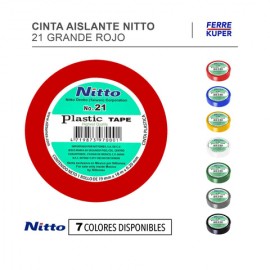 Cinta Aislante Eléctrica Nitto 21 19mm x 18 mts