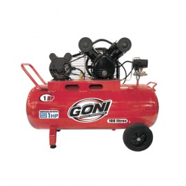 Compresor de Aire de Banda Goni 9306 1 HP 100 L Motor Weg