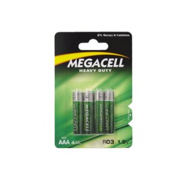 Pilas Megacell Heavy Duty AAA 1.5 V 4 Pzs