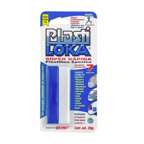 Plastilina Epoxica Plasti Loka Pl-S Súper Rápida 20 grs