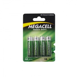 Pilas Megacell Heavy Duty AA 1.5 V 4 Pzs