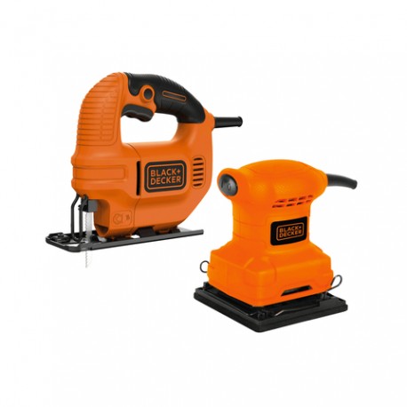 Sierra Caladora KS501 + Lijadora BS200 Black and Decker