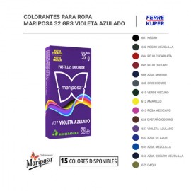 Colorantes para Ropa Mariposa 32 Grs